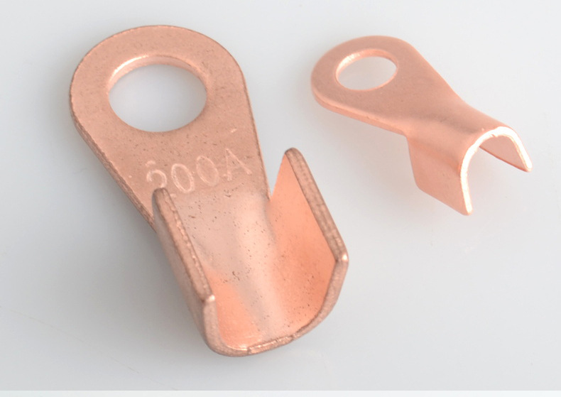 铜铝鼻子ot-10a/20a/30a/40a/50a平方铜铝过渡接线管端子铜电缆对