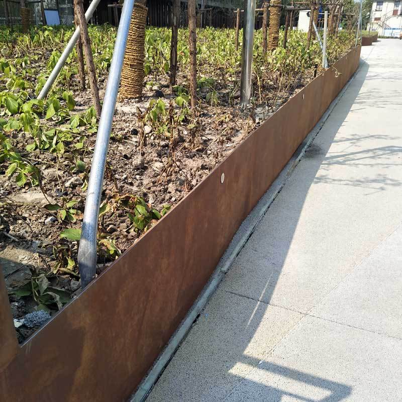 耐候钢收边 圆弧树池3毫米上海园林绿化景观 耐候锈板弧形种植池