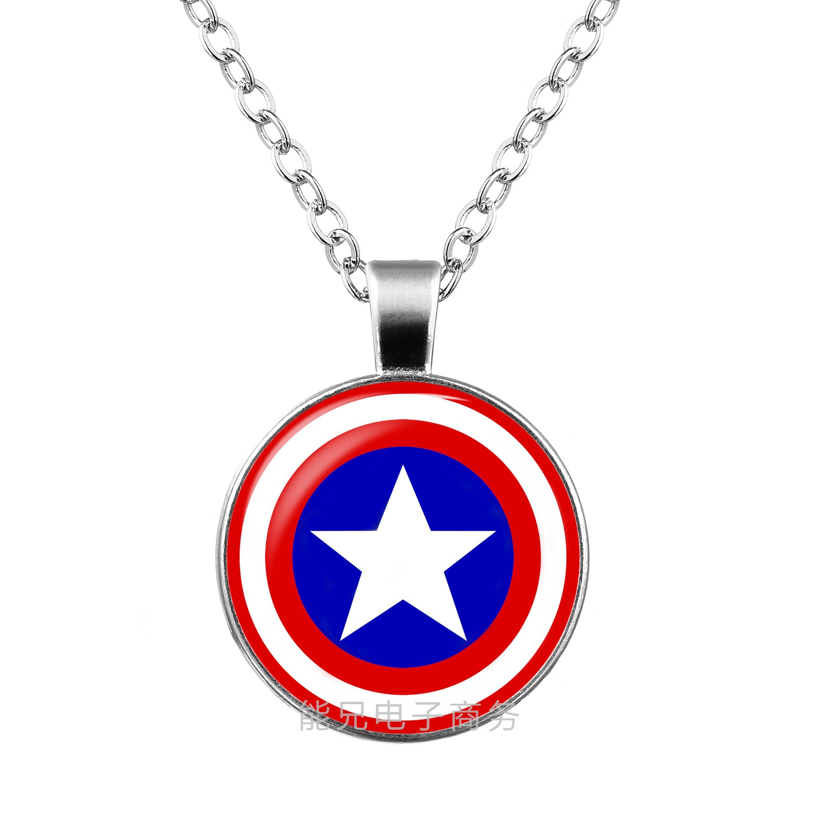 欧美热卖 漫威超级英雄跨境新款配饰 时光宝石吊坠项链饰品批发