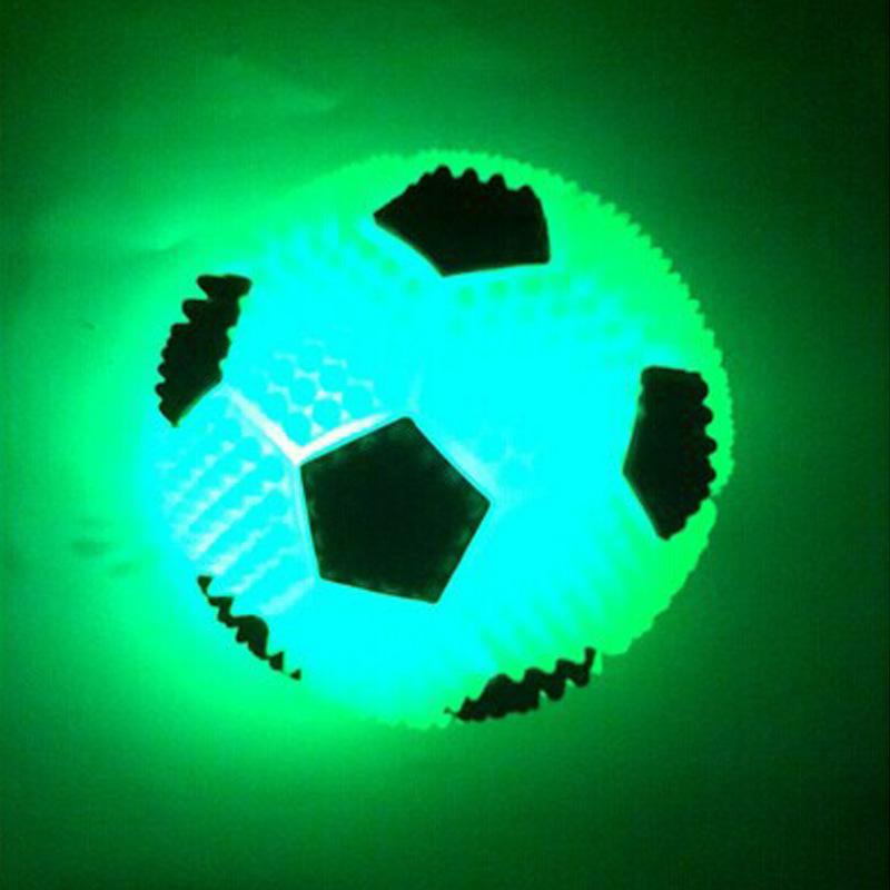 Luminous Football New Luminous Colorful Jumping Football Yiwu Children's Luminous Toys Stall Wholesale