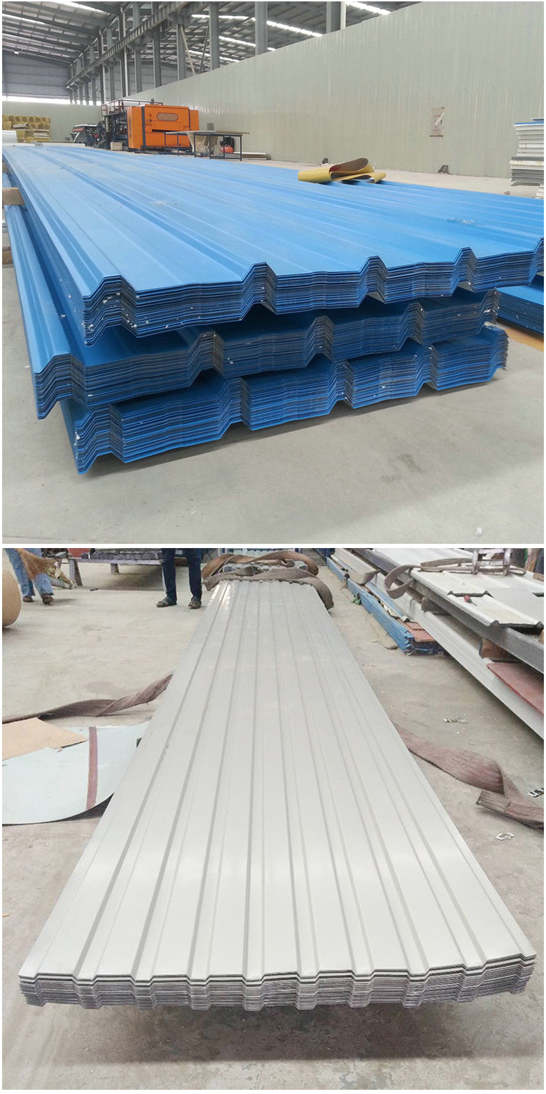 厂家直销760/840/900型单层金属镀锌铁皮瓦楞压型钢板彩钢瓦屋顶