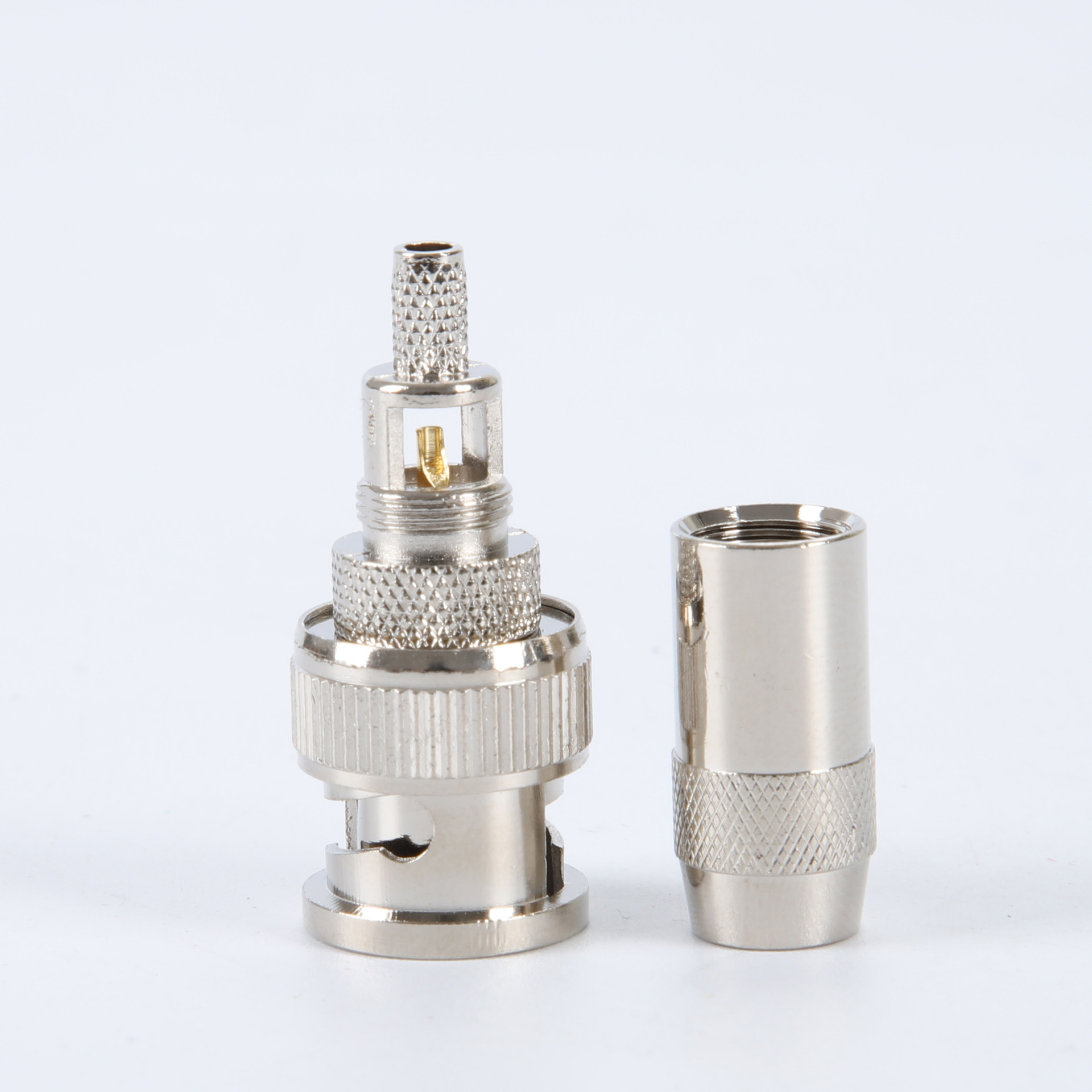 全铜bnc数字配线架接头q9头bnc75-2-2光端机接头 2m头连接器2兆头