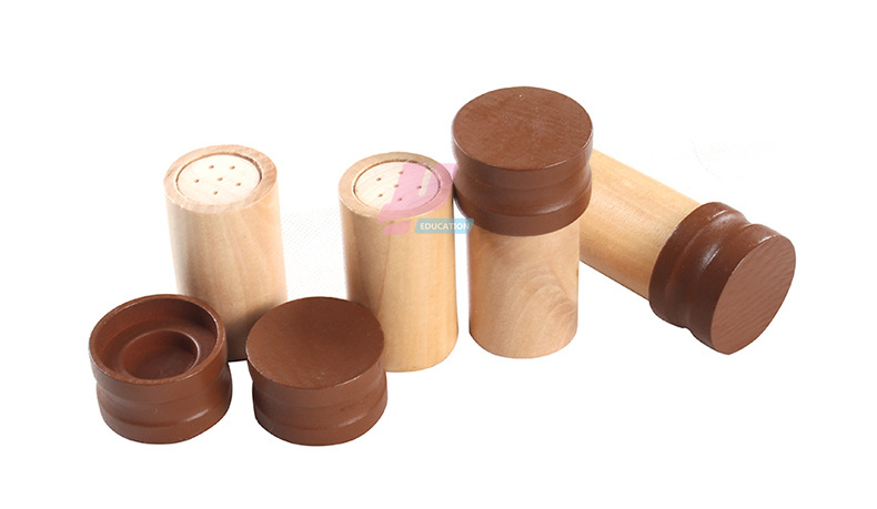 蒙氏教具专业版嗅觉筒蒙特蒙台梭利标准教学版嗅觉瓶感官类