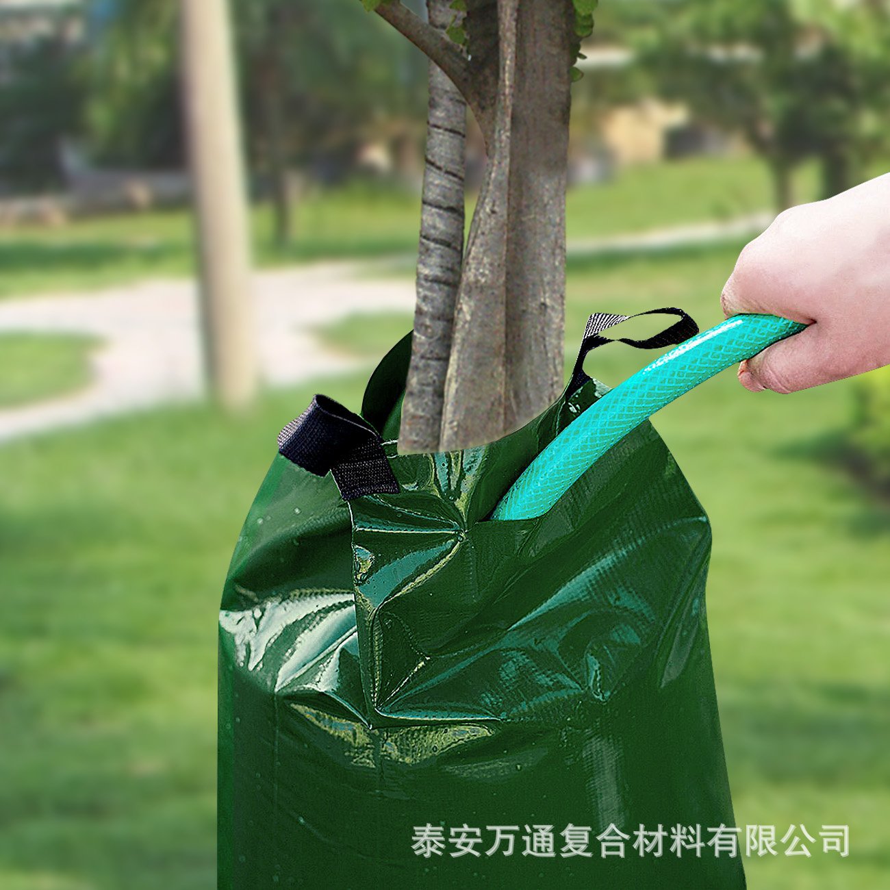 pvc浇树袋子 园林绿化树木滴灌袋 20加仑匀速滴灌滴水袋