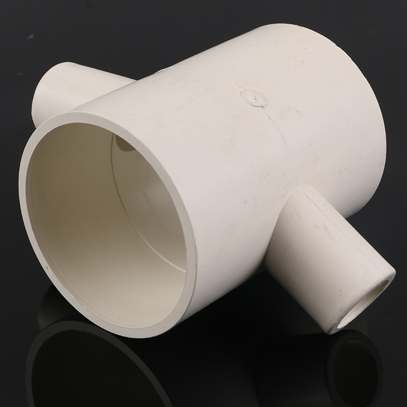 厂家批发排水管材管件斜四通 斜四通空调滴水 规格齐全pvc四通