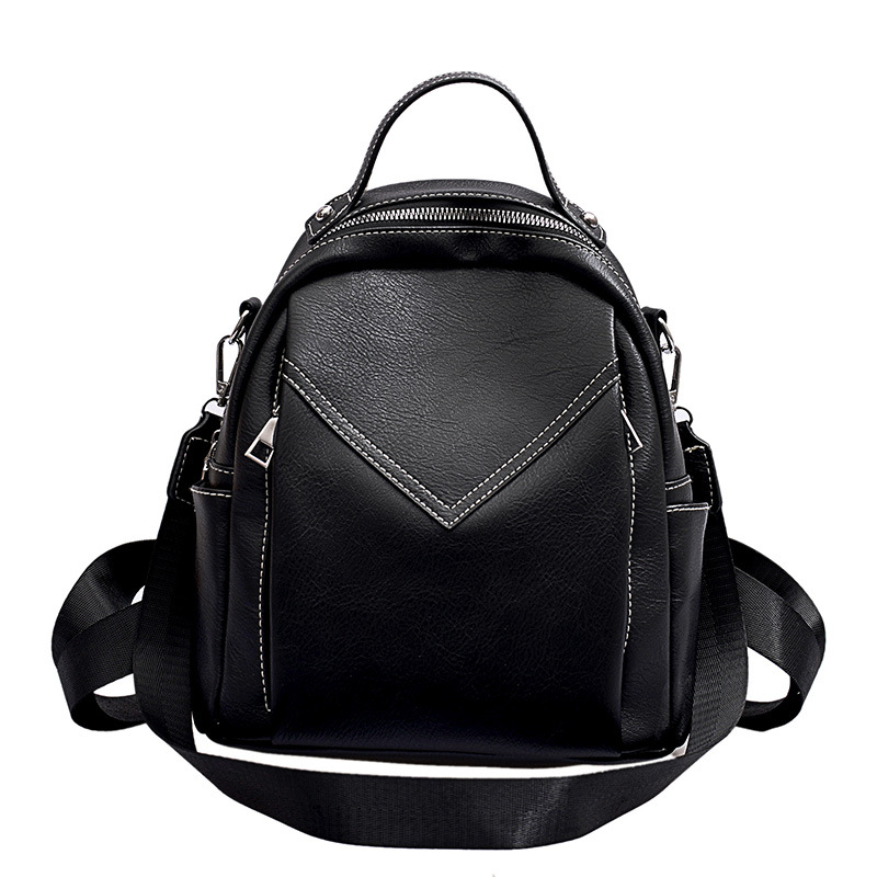 Internet Celebrity Backpack Women's Small Bag 2019 New Korean Style Stylish Simple and Versatile Soft Leather Multi-Purpose One Shoulder Small Backpack