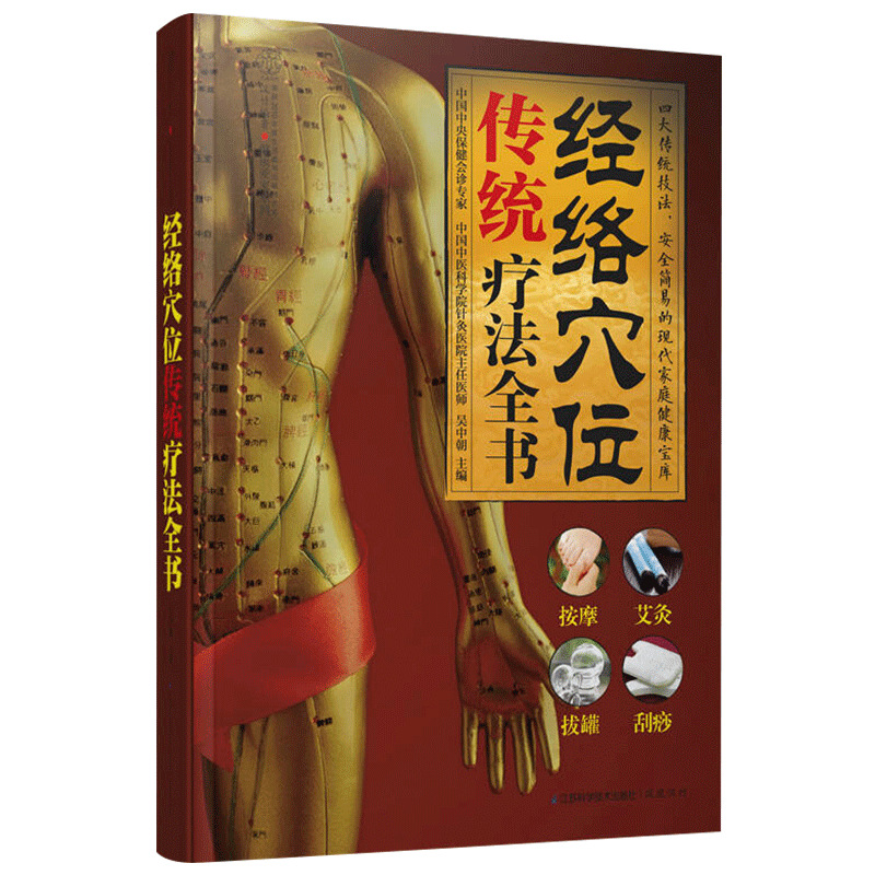 经络穴位传统疗法全书 中医经络穴位书籍 人体穴位图解大全书籍