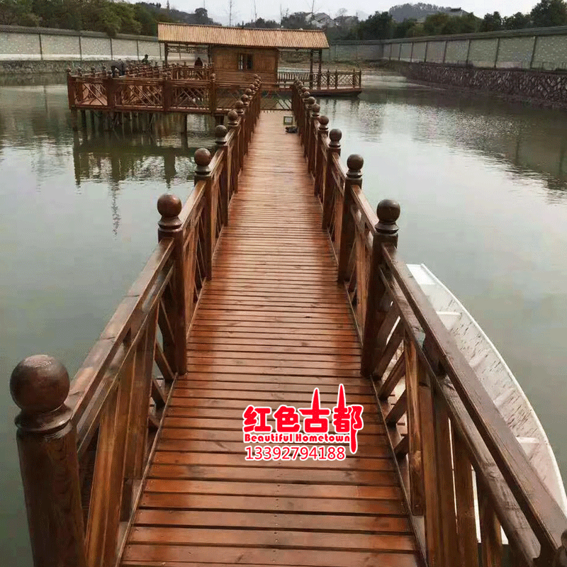 亲水平台木栏杆