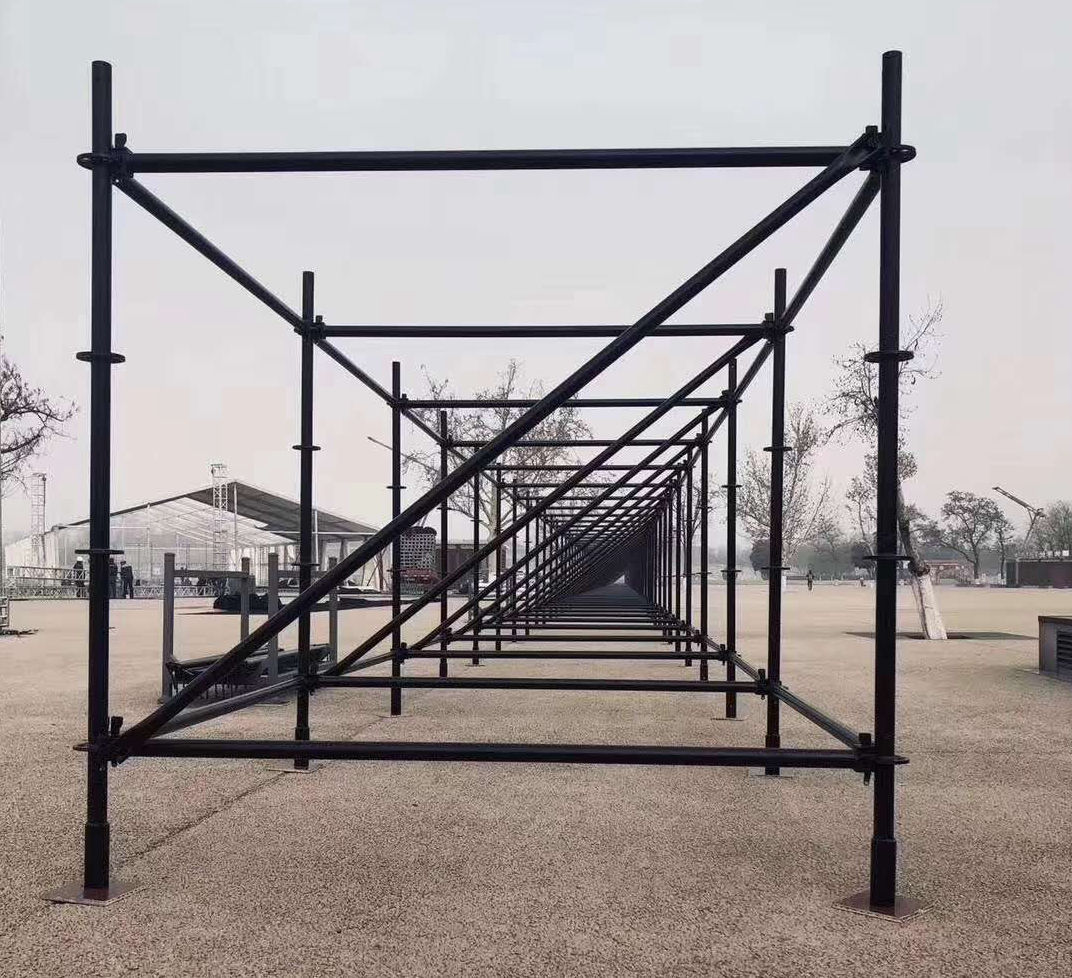 源头厂家 自动焊接黑色电泳雷亚架灯光背景雷亚架