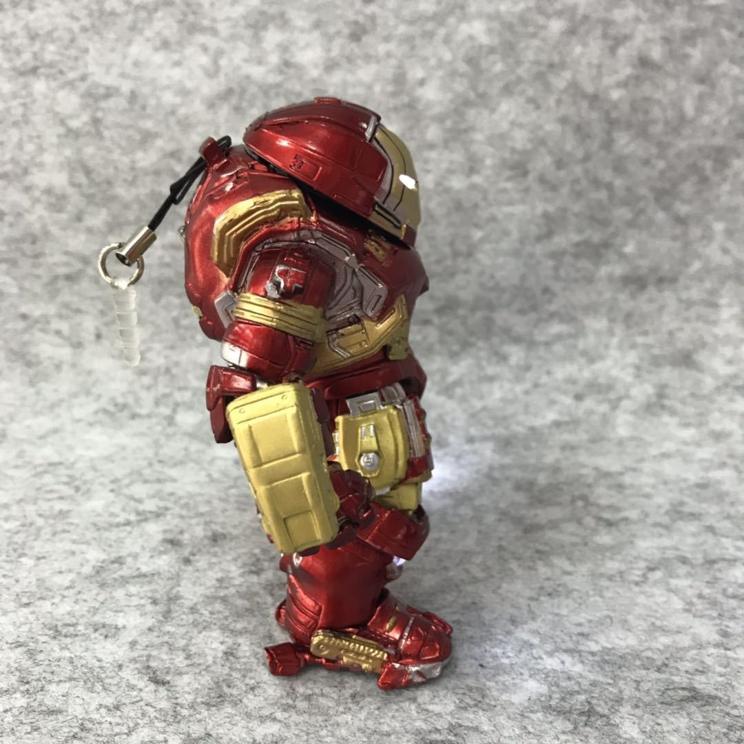 复仇者联盟 钢铁侠反浩克 装甲可发光 带防尘塞 q版公仔 手办模型