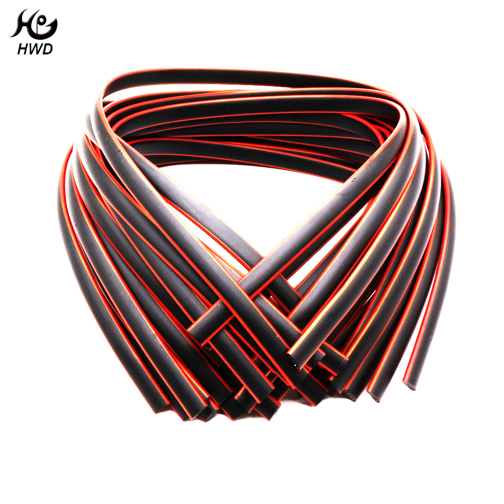 tpu红黑蓝牙耳机线 6.8*2.8mm 300mm双色蓝牙耳机线生产厂家批发