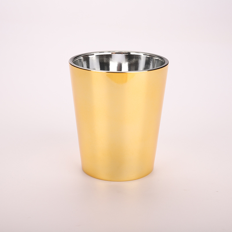 各类工艺玻璃蜡烛杯 玻璃杯 电镀喷色雕刻烛台杯 可加工定制