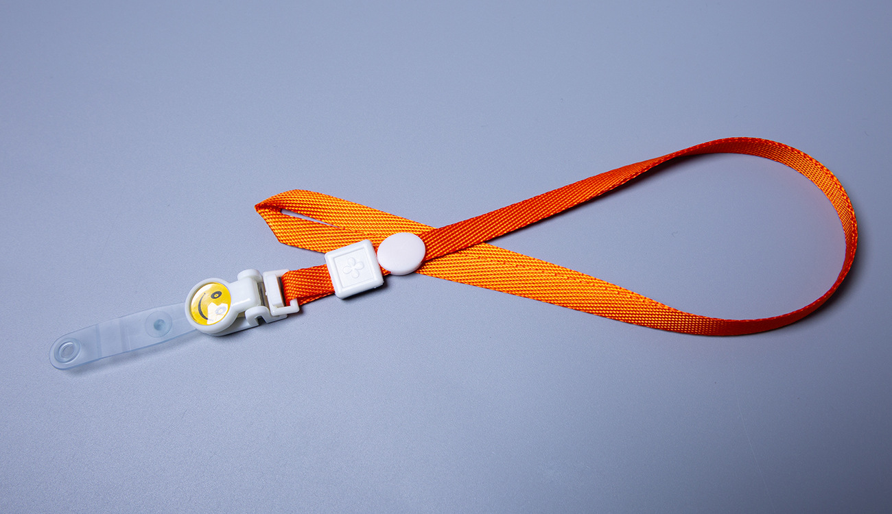 1cm笑脸绳 胸牌胸卡挂绳 6008006 卡套证卡吊绳 透明皮扣卡绳