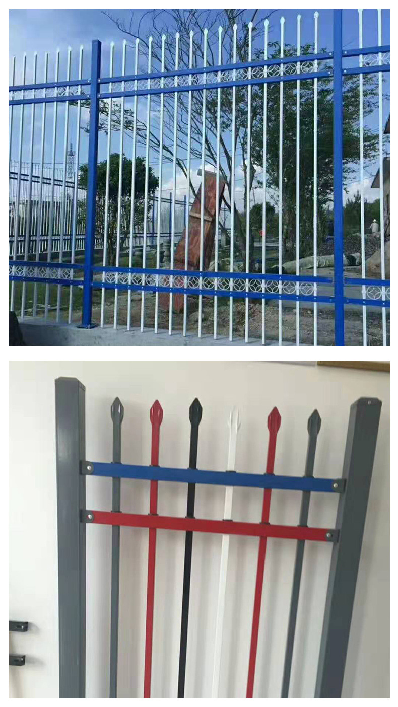锌钢护栏学校围栏栅栏防护耐用可定制围墙护栏厂家批发