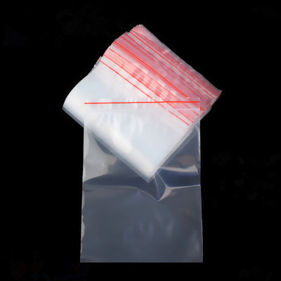 现货自封袋透明分装食品密封袋小大号塑封口袋样品塑料包装袋定制