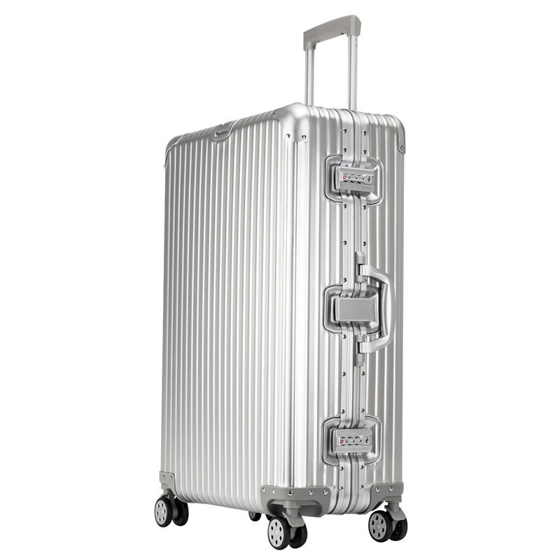 All-Aluminum Magnesium Alloy Check-in Suitcase Male and Female Students Trolley Luggage All-Metal Suitcase Aluminum Alloy Suitcase