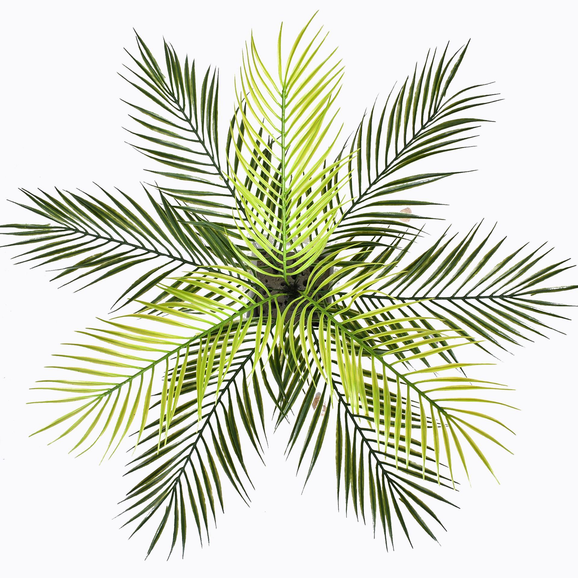 9头铁树大把束 椰树叶盆栽大叶子散尾葵叶 婚庆仿真植物插花配材