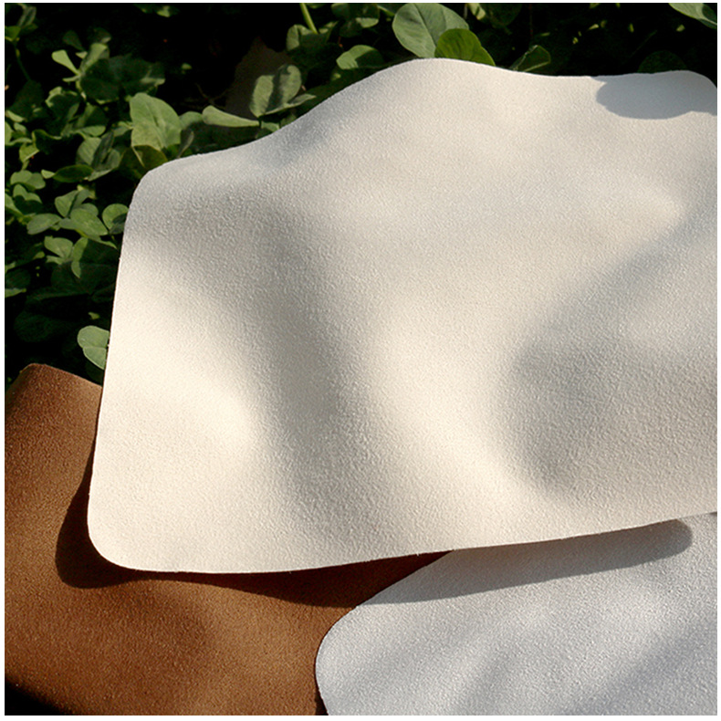 爆款白色麂皮绒镜布袋手机饰品超细纤维眼镜布眼镜袋套装定做logo