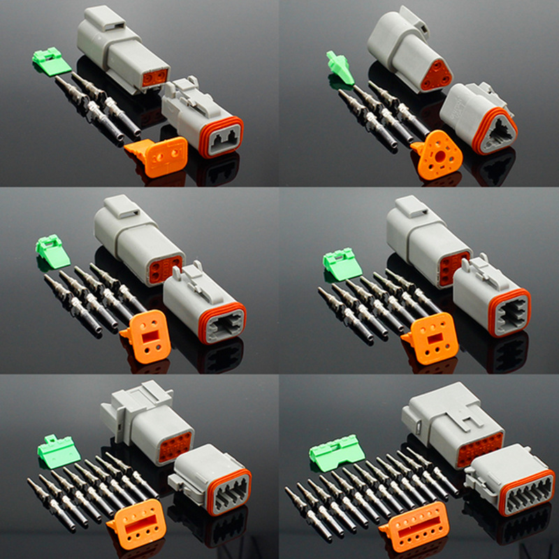 德驰 dt06-2s /deutsch/德驰连接器/dt04-2p 汽车接插件防水插头