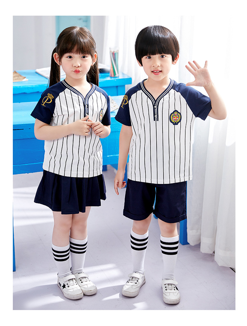 新款英伦风六一儿童节班服夏季小学生校服套装幼儿园园服夏装定制