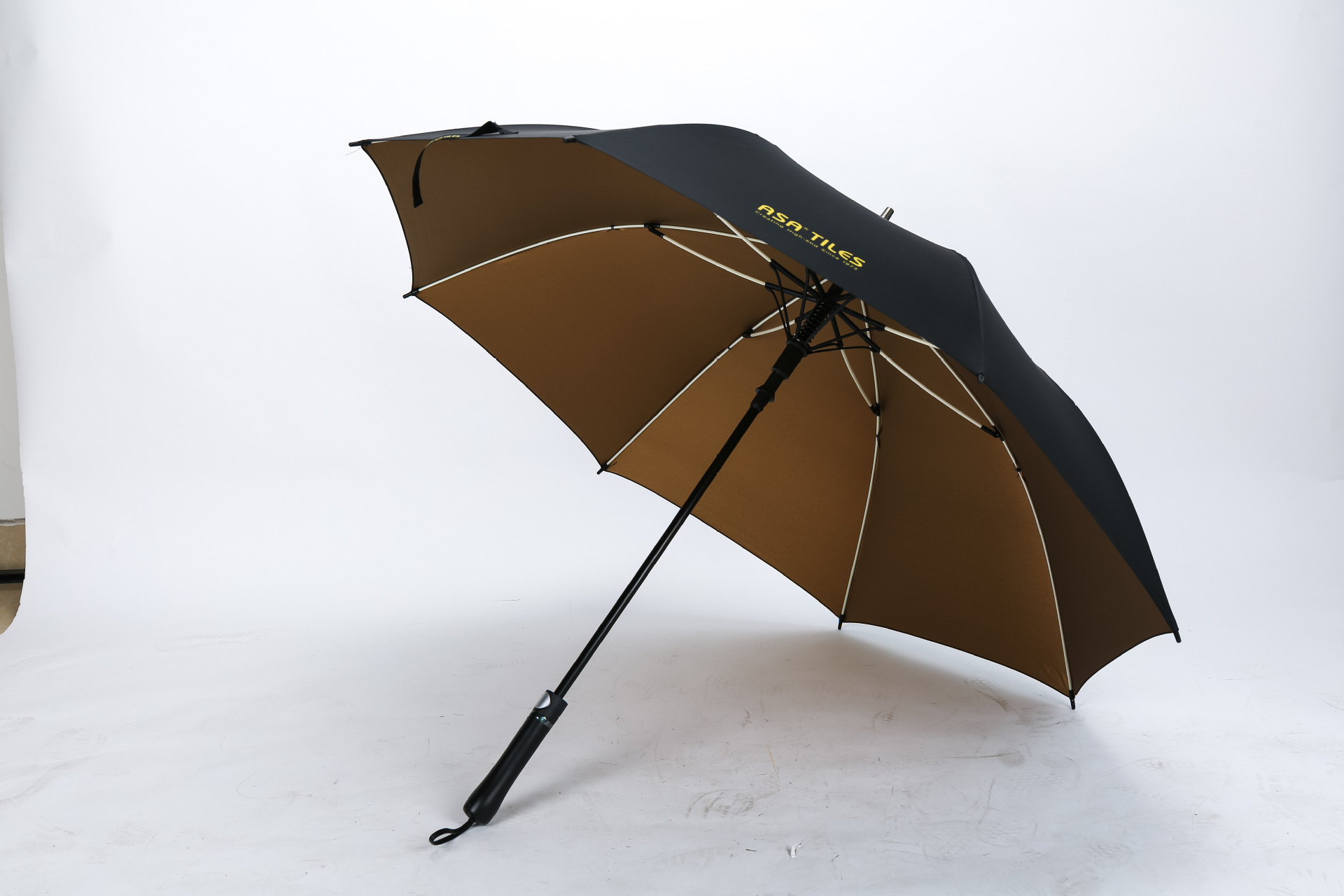 厂家直销超大高档防晒皮质手柄成人自动广告伞定制高尔夫伞