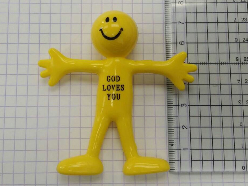 可爱表情包笑脸铁丝玩偶铁线公仔扭转弯曲变形儿童pvc软胶纾压玩