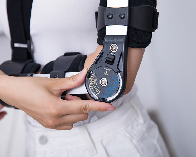 肘关节固定支具 可调式手臂骨折钢板固定带 前臂骨折固定吊带