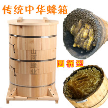 中华传统中蜂圆桶蜂箱生野诱蜂箱招蜂箱多层双王箱小型格子养蜜蜂