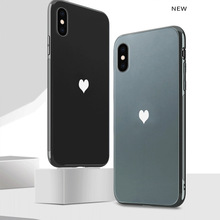 适用iphone xsmax  2019新品磨砂电镀玻璃壳 时尚纯色手机壳