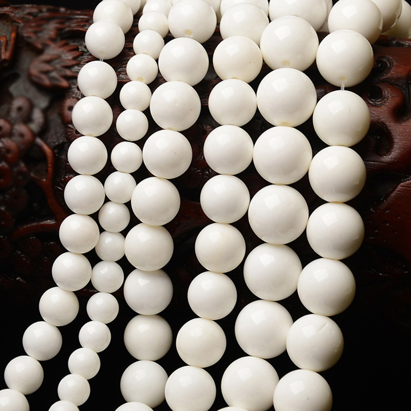 厂家直销diy原创手工车曲饰品配件白贝壳圆珠散珠子批发
