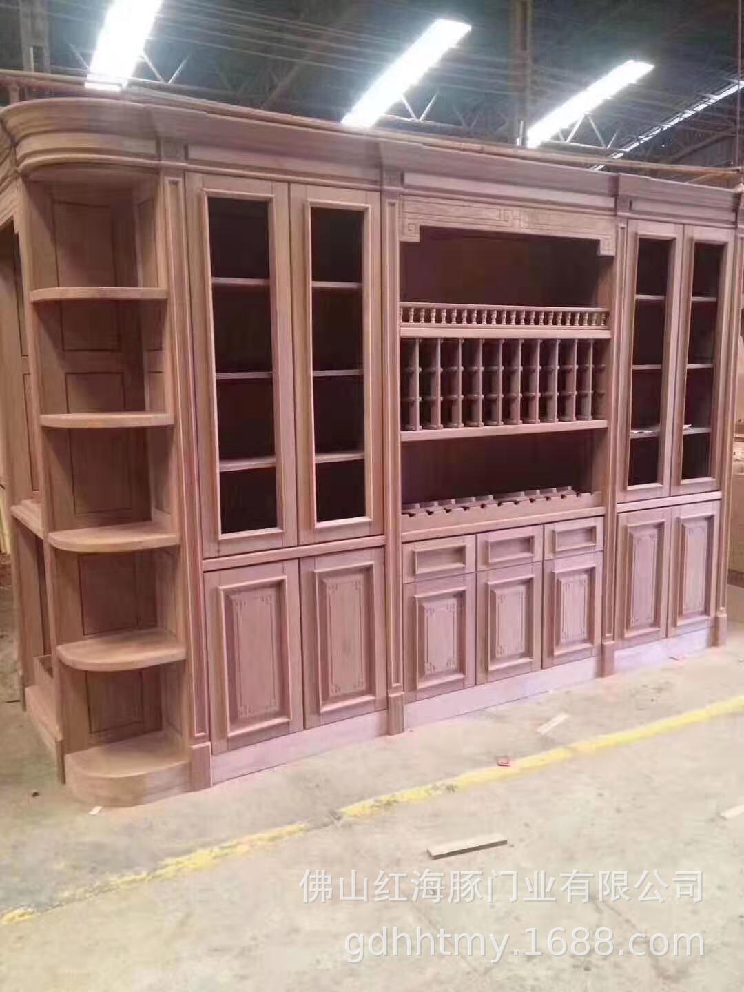 原木全屋定制含过道中式门套欧式门套衣柜酒柜等订制