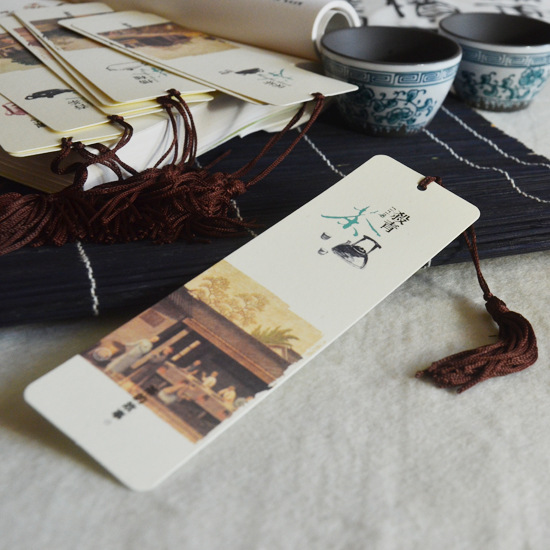 茶的故事书签中国风茶道古典创意朋友礼物流苏古朴10张一套