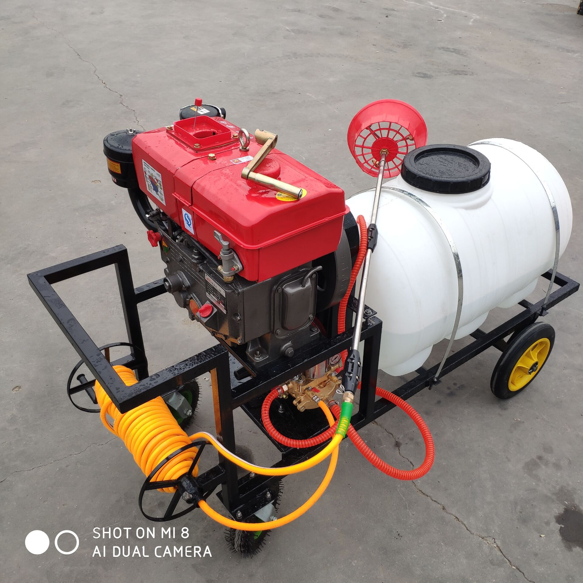 高射程打药机 大容量大棚拉管式喷药机 水稻田果园树木打药机