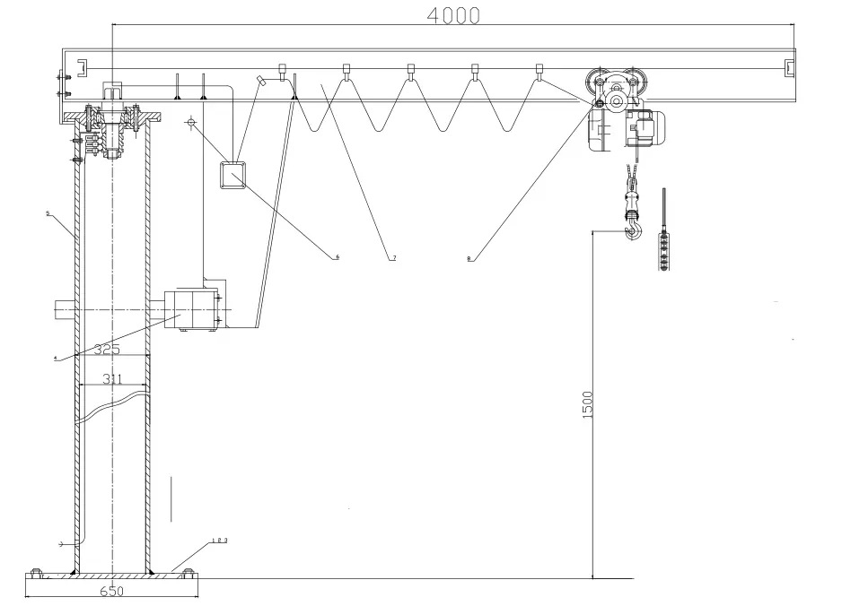 工厂价 小型悬臂吊立柱式旋臂吊 移动式悬臂吊 厂家批发机械设备