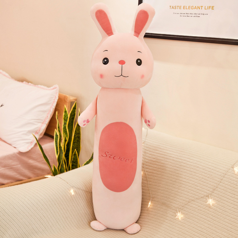 Creative Foreign Trade Cylindrical Sleeping Pillow Animal Doll Rabbit Long Plush Toy Children's Doll Doll Wholesale