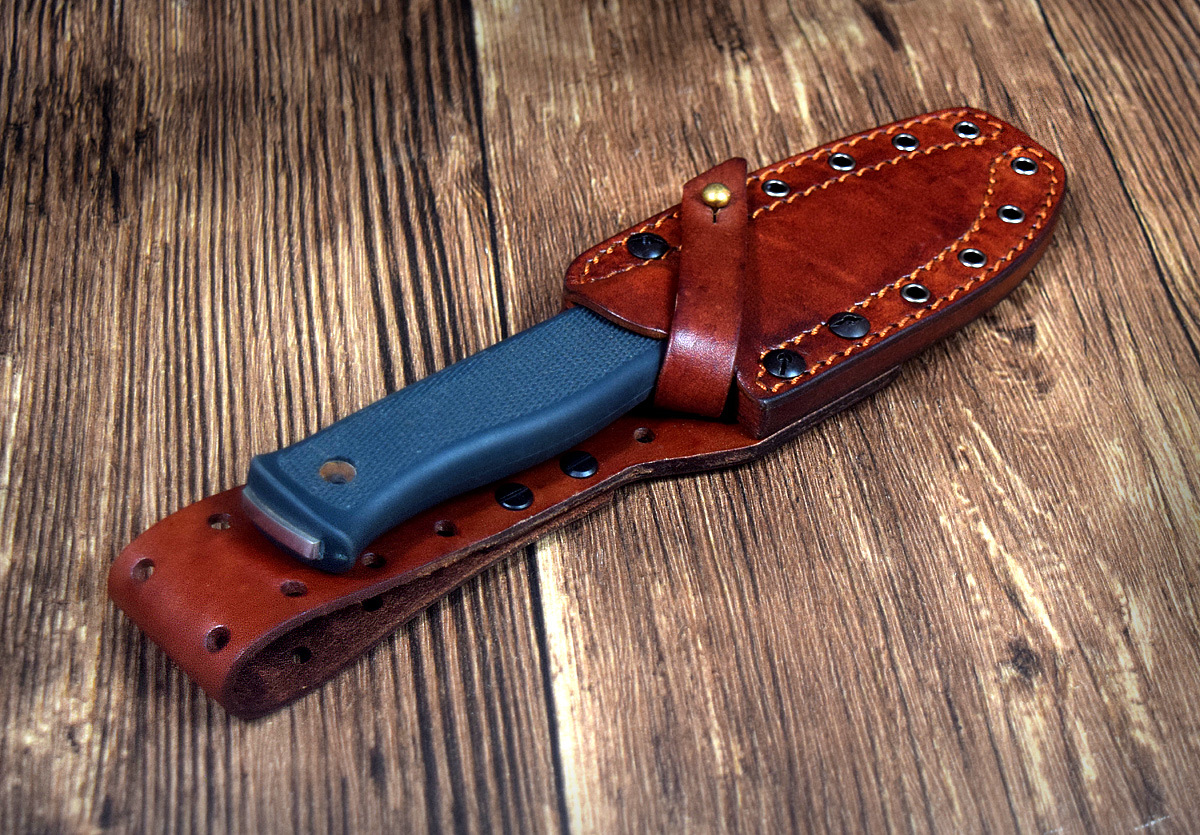 手工刀套 手工皮套 植糅革牛皮刀套 手工复古高档皮套 猎刀军刀套