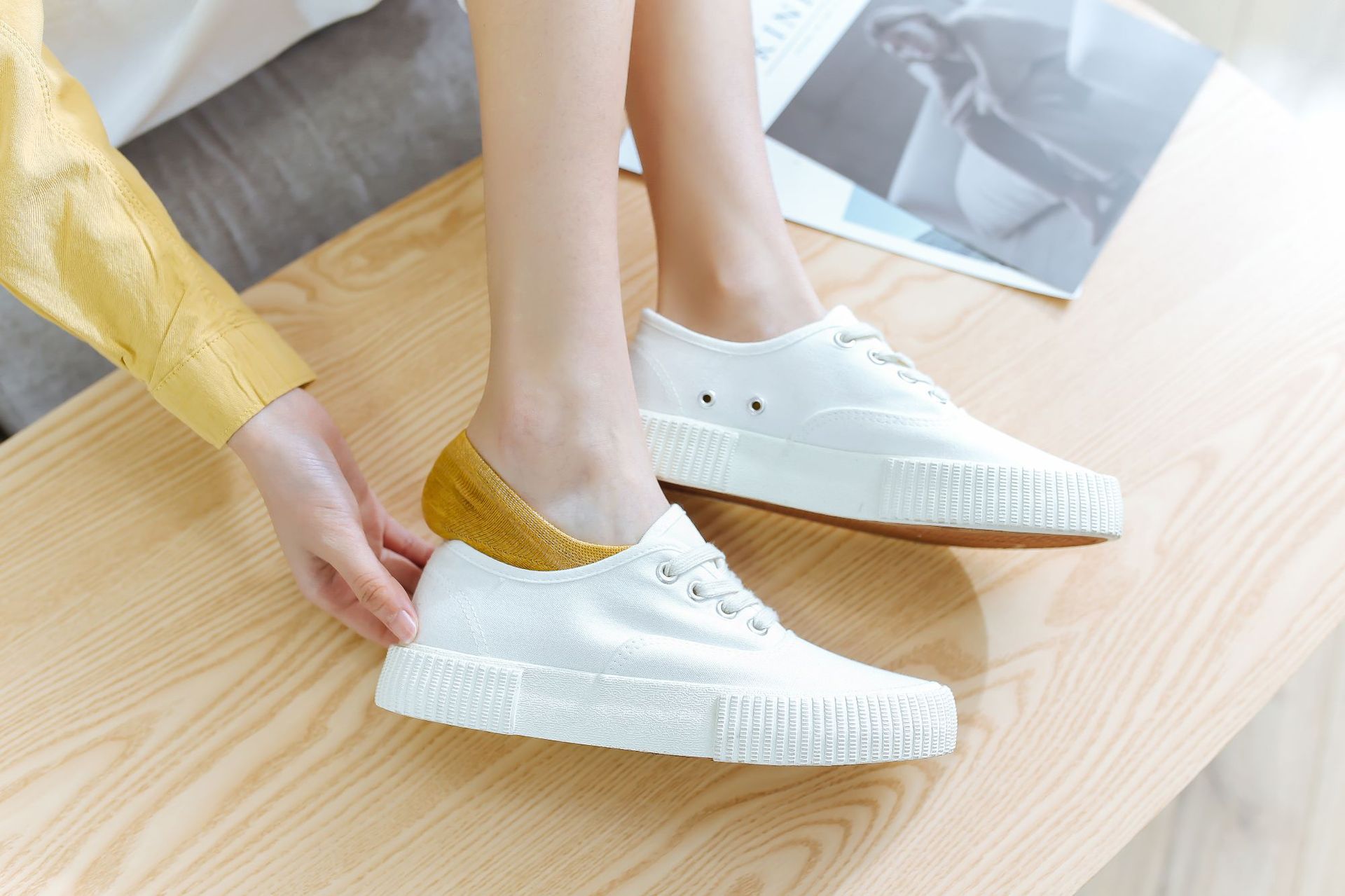 袜子女隐形船袜豹纹图案硅胶防滑夏季棉袜批发19新品潮袜