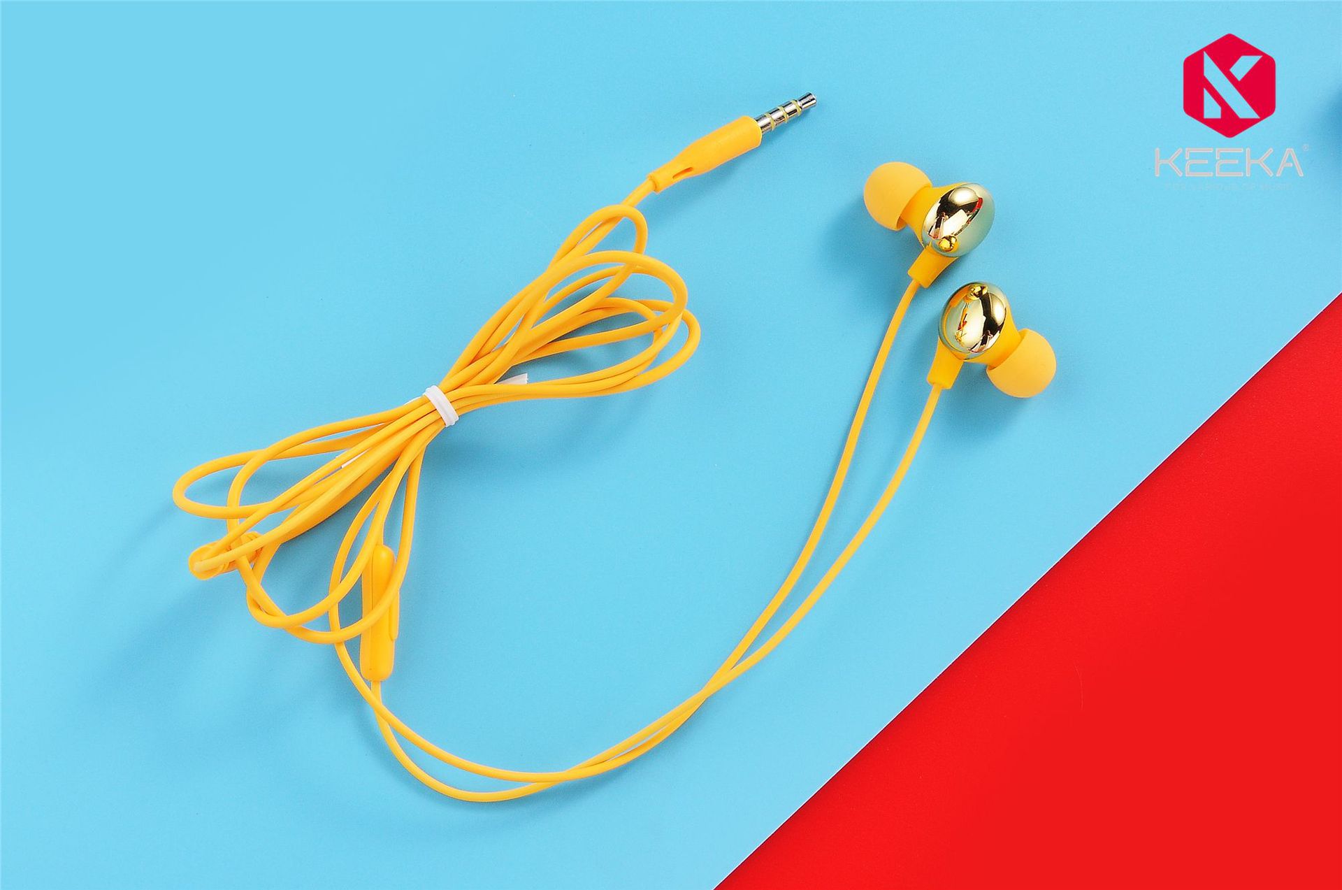 奇卡线控手机耳机金属适用苹果有线耳机入耳式带麦克风工厂直销