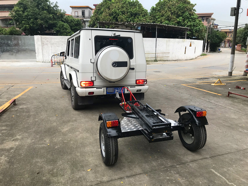 哈雷拖车摩托车拖车摩托拖板atv拖车哈雷单拖双拖三拖utv野营拖斗
