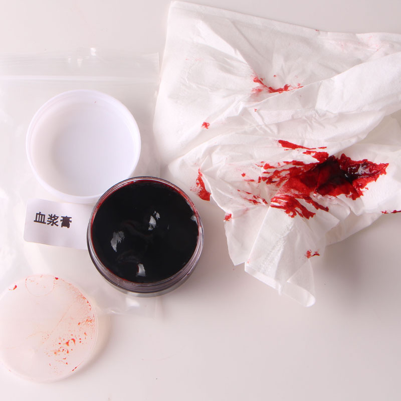 cos道具血浆_万圣节化妆影视血浆 影视cos道具人造假血逼真流吐血30ml