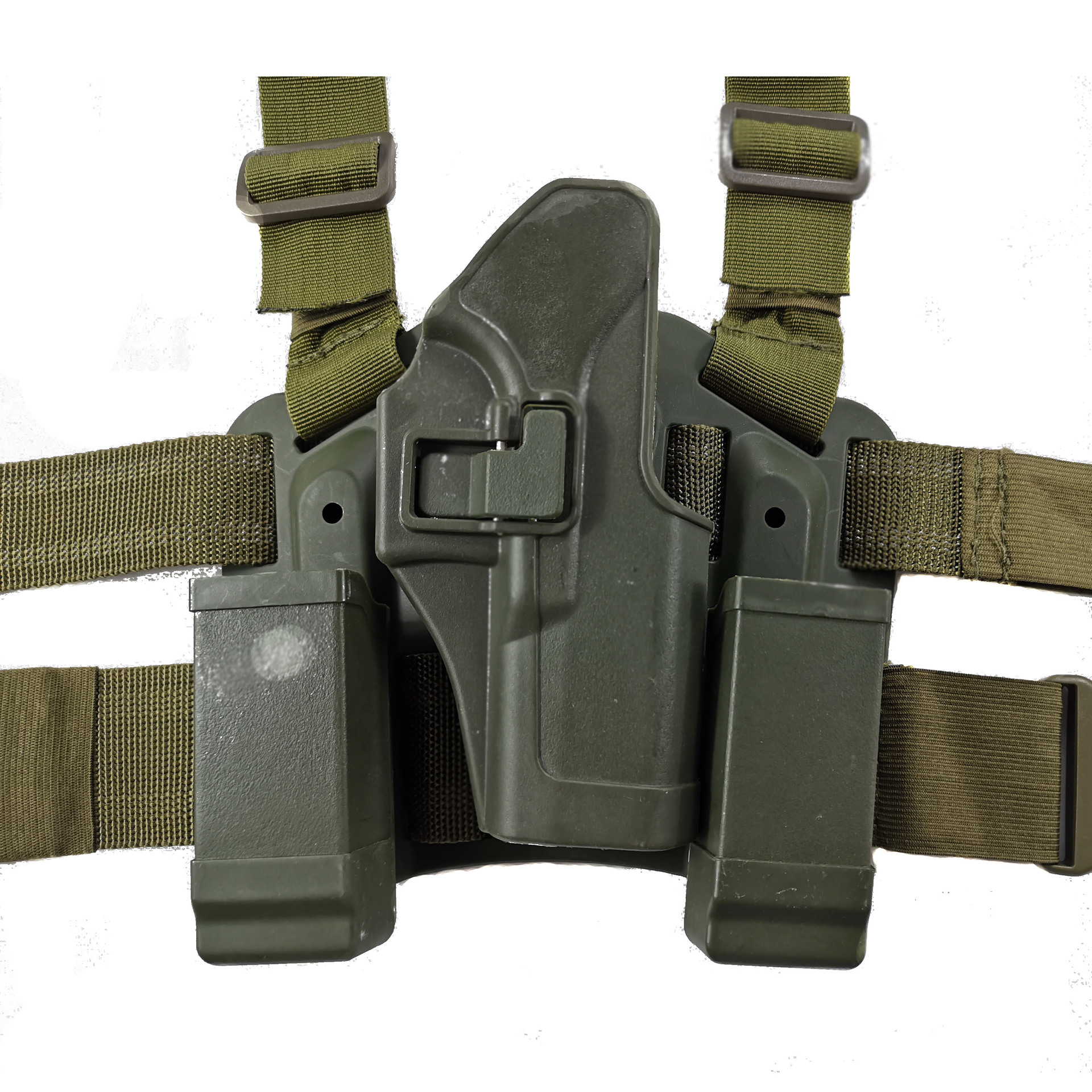 cqc厂家直销跨境爆款战术腿套g17/19/22下沉双防快拔腿部组合枪套