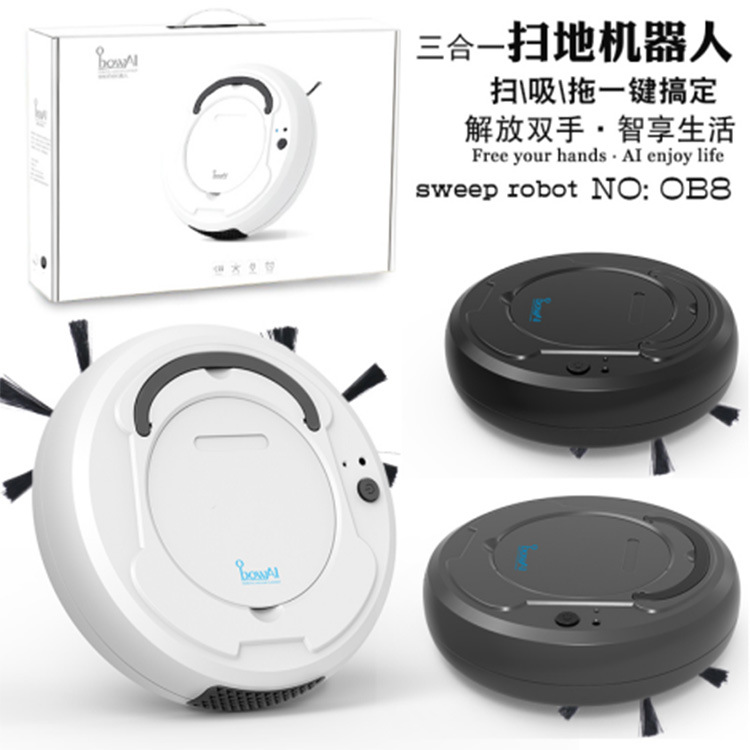 Intelligent Cleaning Robot Vacuum Cleaner Household Charging Three-in-One Sweeping Robot Home Appliance Gift Wholesale