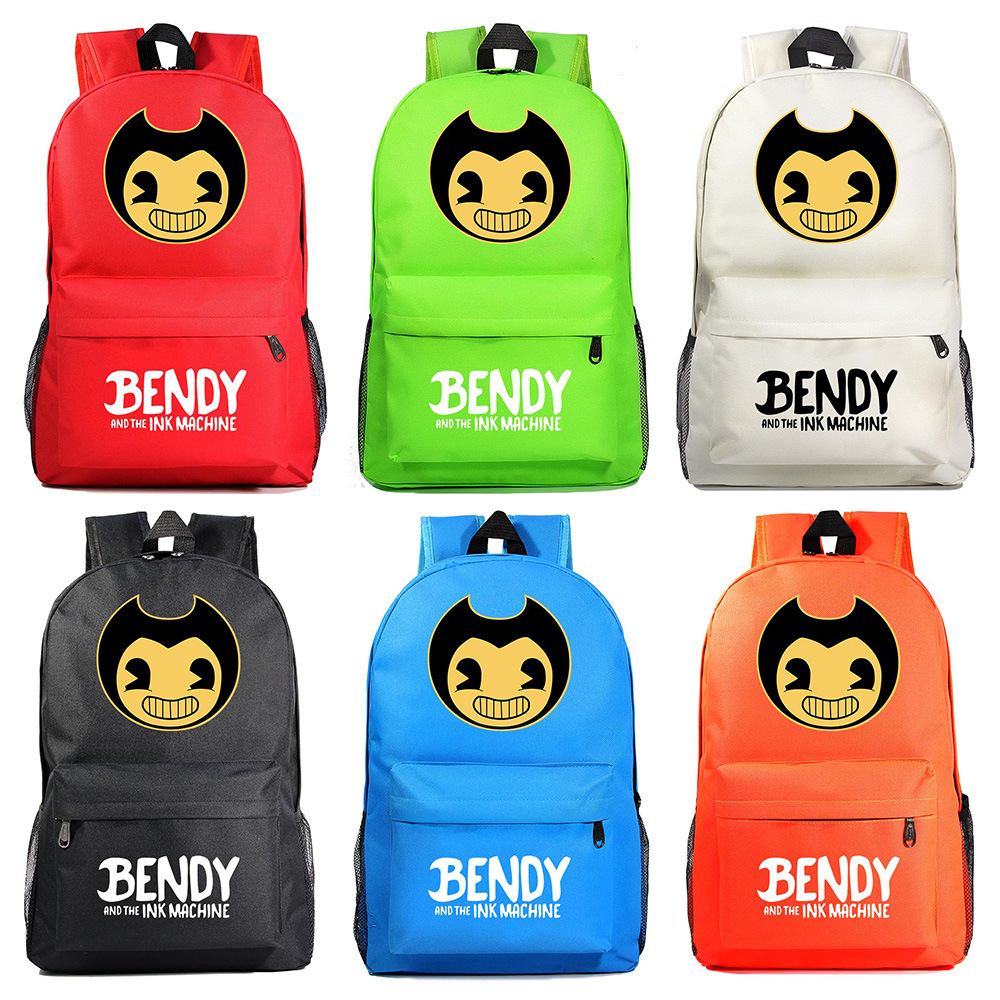 卡通热销游戏bendy班迪与油印机青少年学生书包男女休闲双肩背包