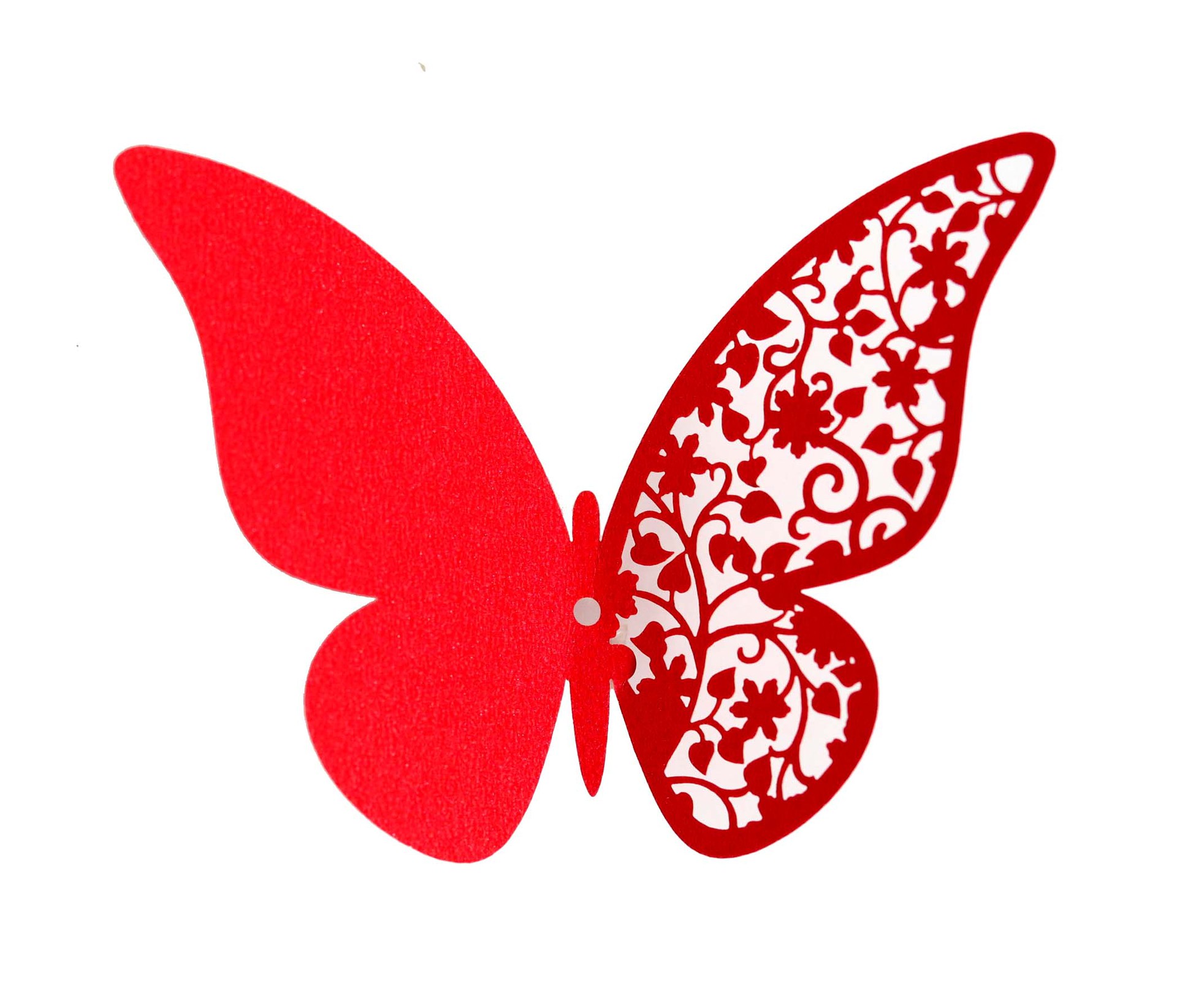 蝴蝶镂空杯卡结婚 激光席位卡插卡片墙贴装饰 姓名日期桌卡 批发