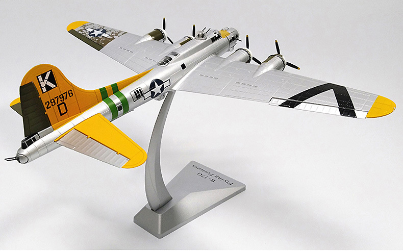 1:72美军b-17g轰炸机模型空中堡垒合金拼装二战经典战机模型收藏