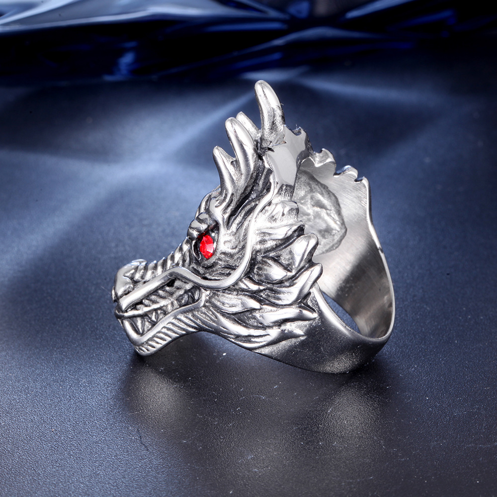 钛钢龙头戒指男士指环个性欧美饰品 戒指批发一件代发