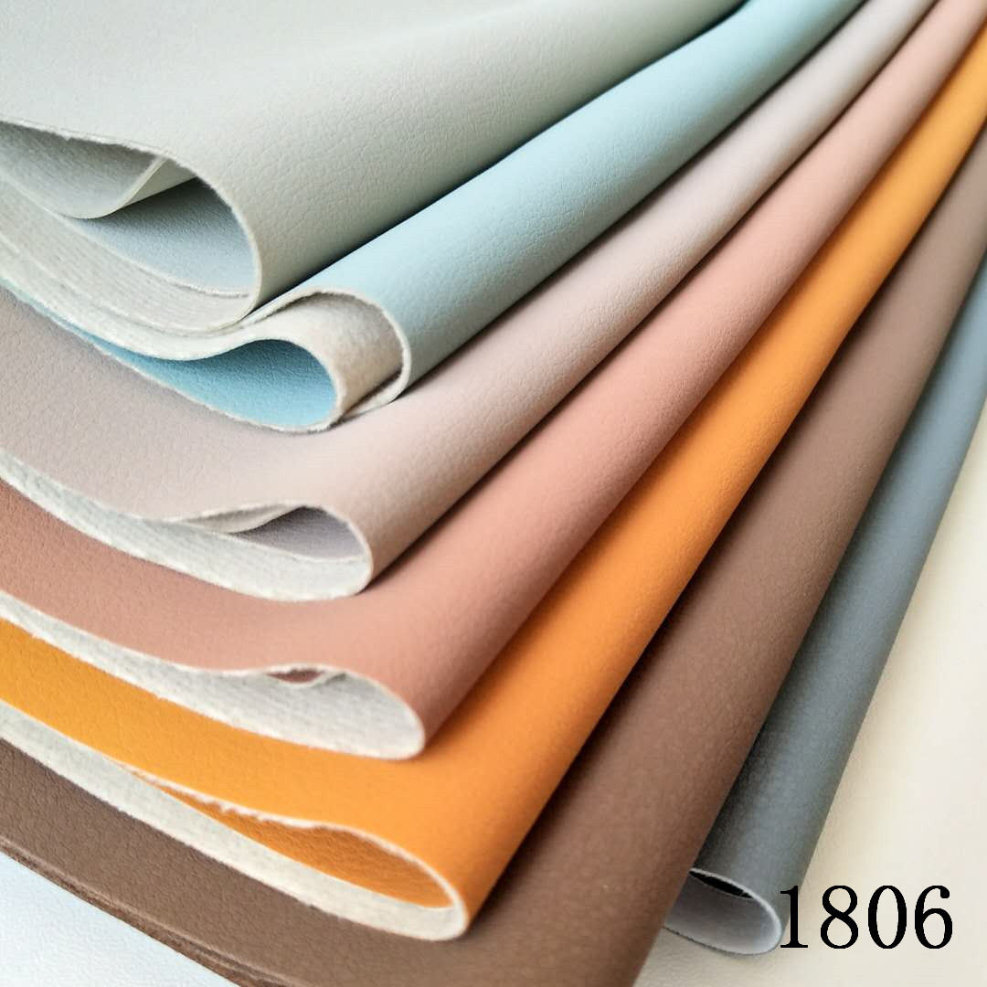 工厂现货直销环保无溶剂半pu人造革透气好软硬包沙发皮革抱枕皮革