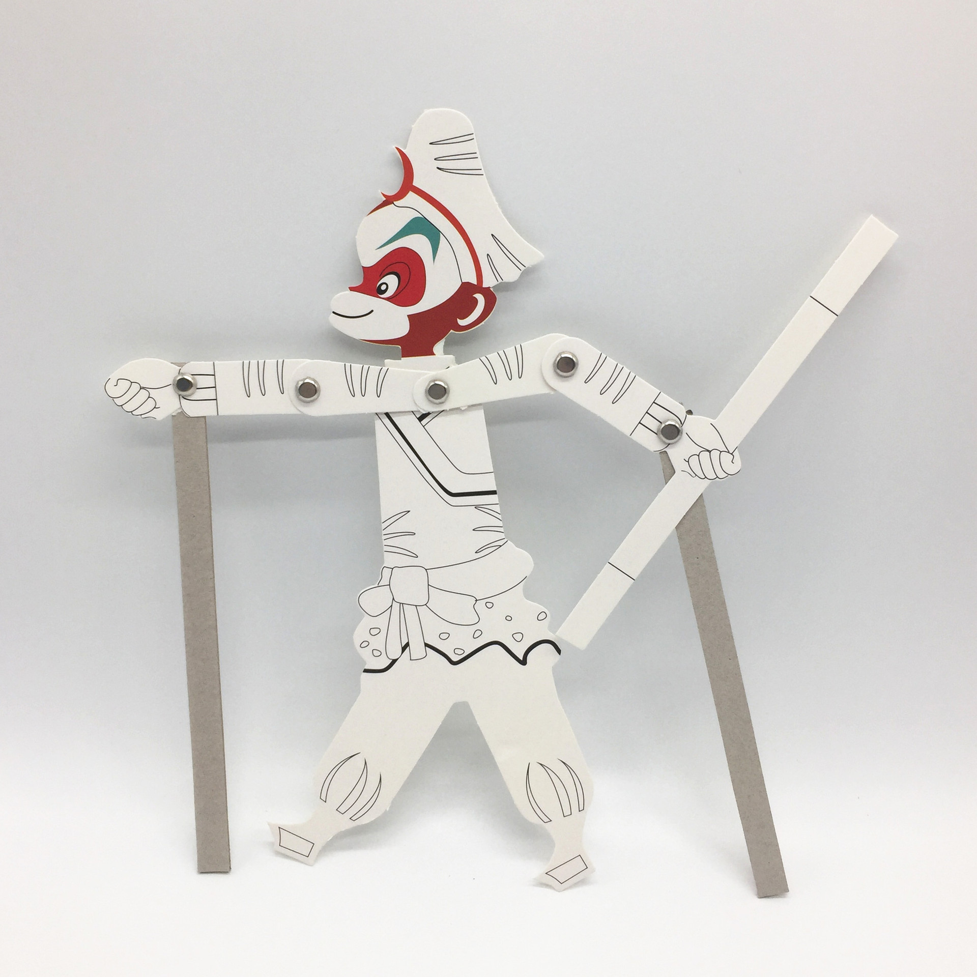 西游记人物皮影戏 手工diy 儿童绘画制作材料包幼儿园美劳批发