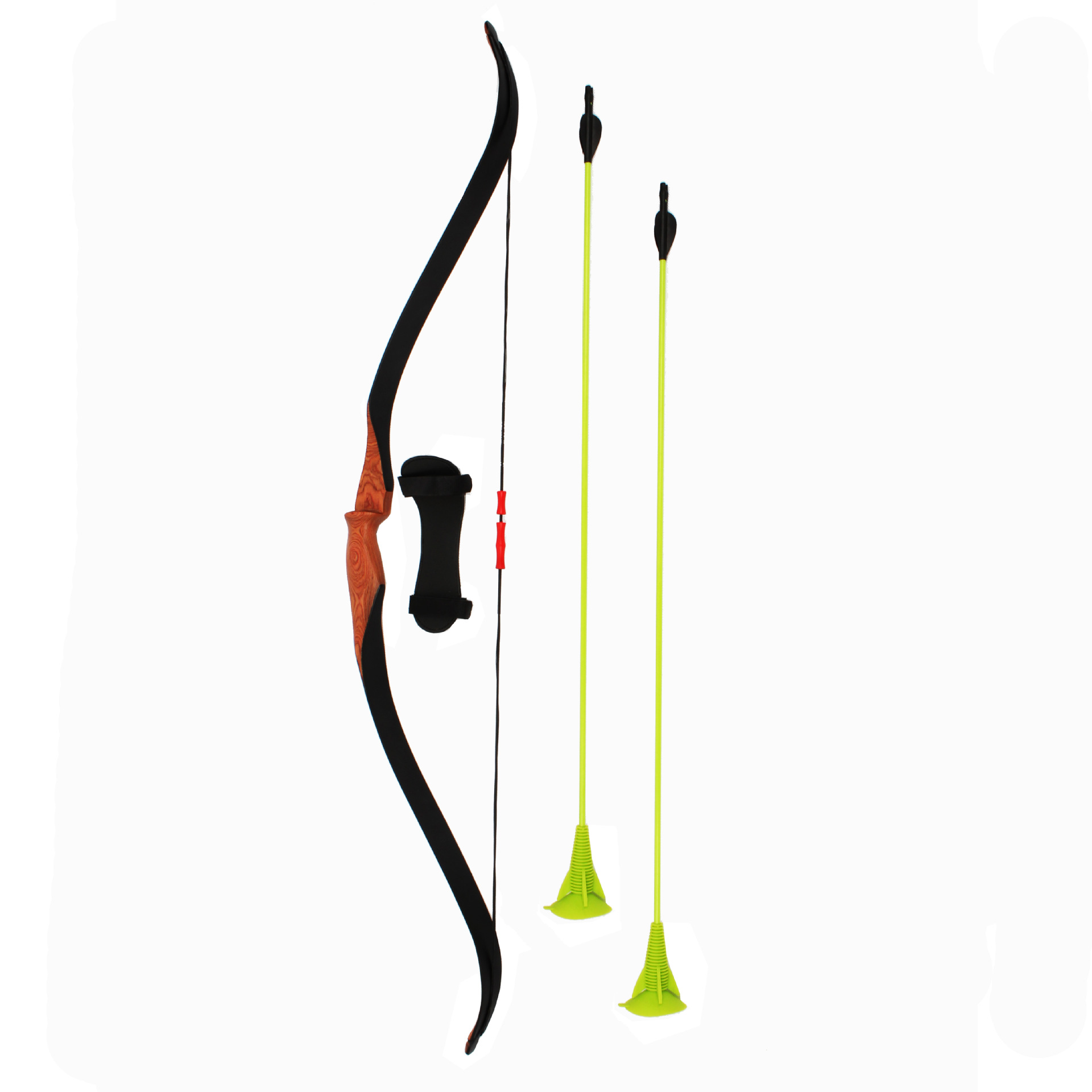 新款一体传统反曲美猎弓丘比特儿童弓射箭器材学校竞技训练比赛用