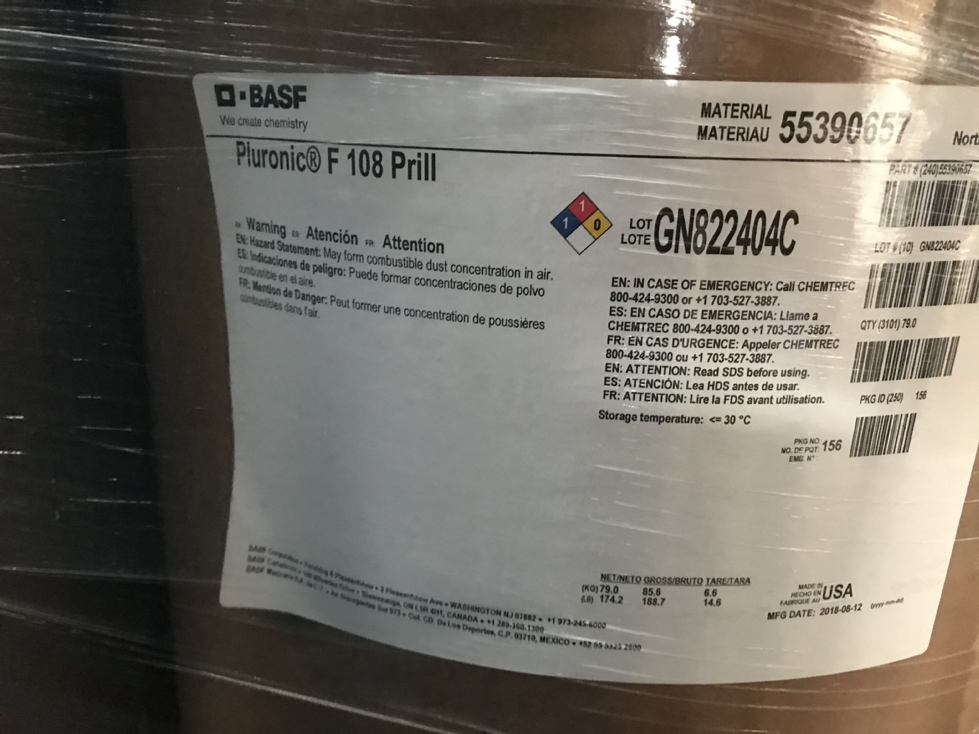 巴斯夫 basf pluronic f108